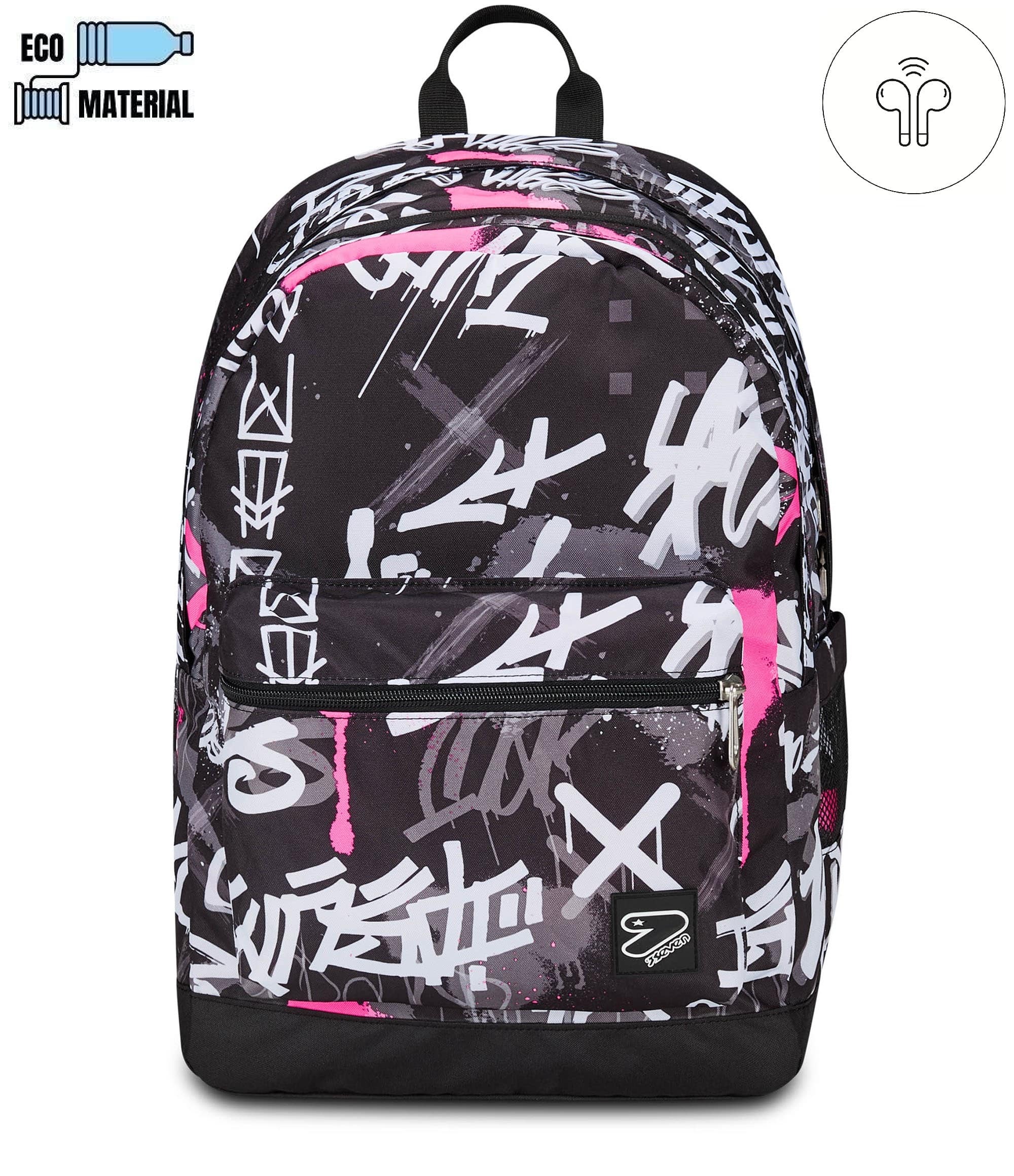 Zaino Seven The Double Pro XXL - 3 In 1 Reversibile Con Auricolari Wireless, Per Scuola E Medie - Foto 10