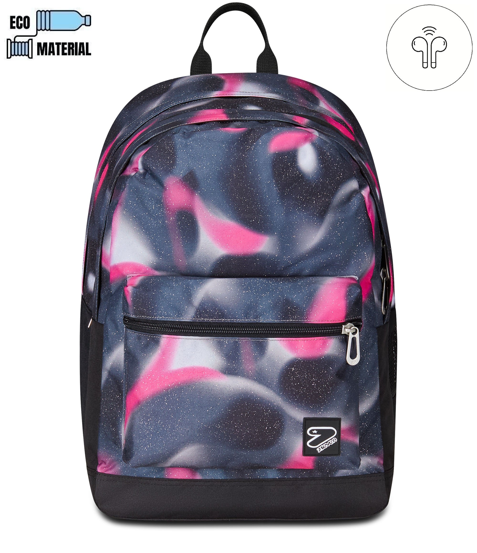 Seven® THE DOUBLE PRO XXL REVERSIBLE DETACH BACKPACK WITH EARPHONES