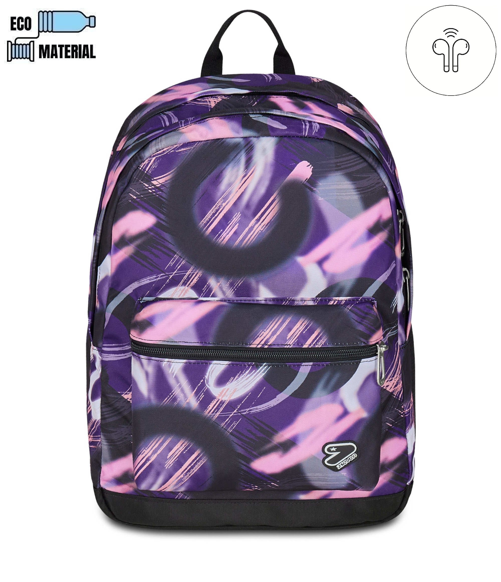 Seven® THE DOUBLE PRO XXL BACKPACK WITH WIRELESS EARPHONES