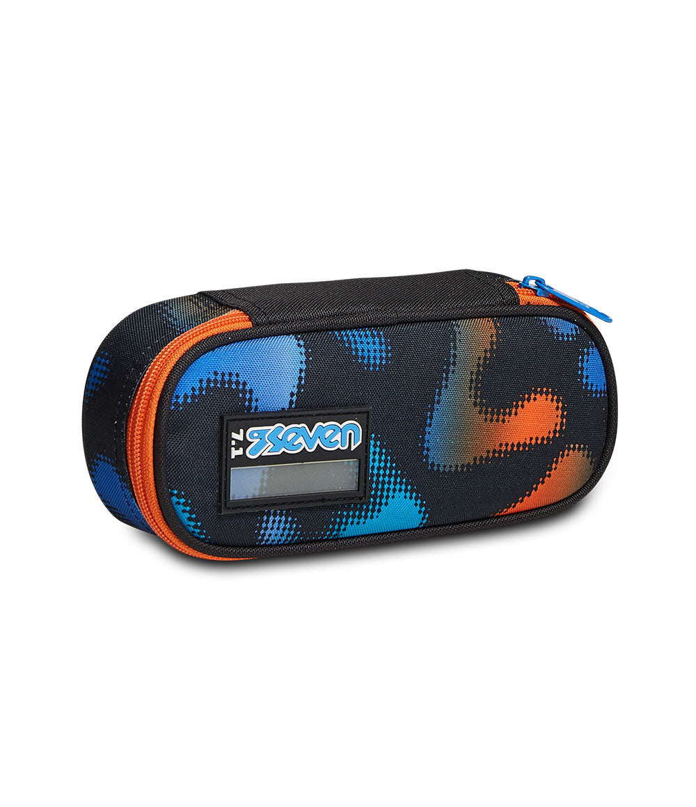 Portapenne Seven Round Plus - Organizer Scuola Con Taschino Zip E Elastici - Foto 9