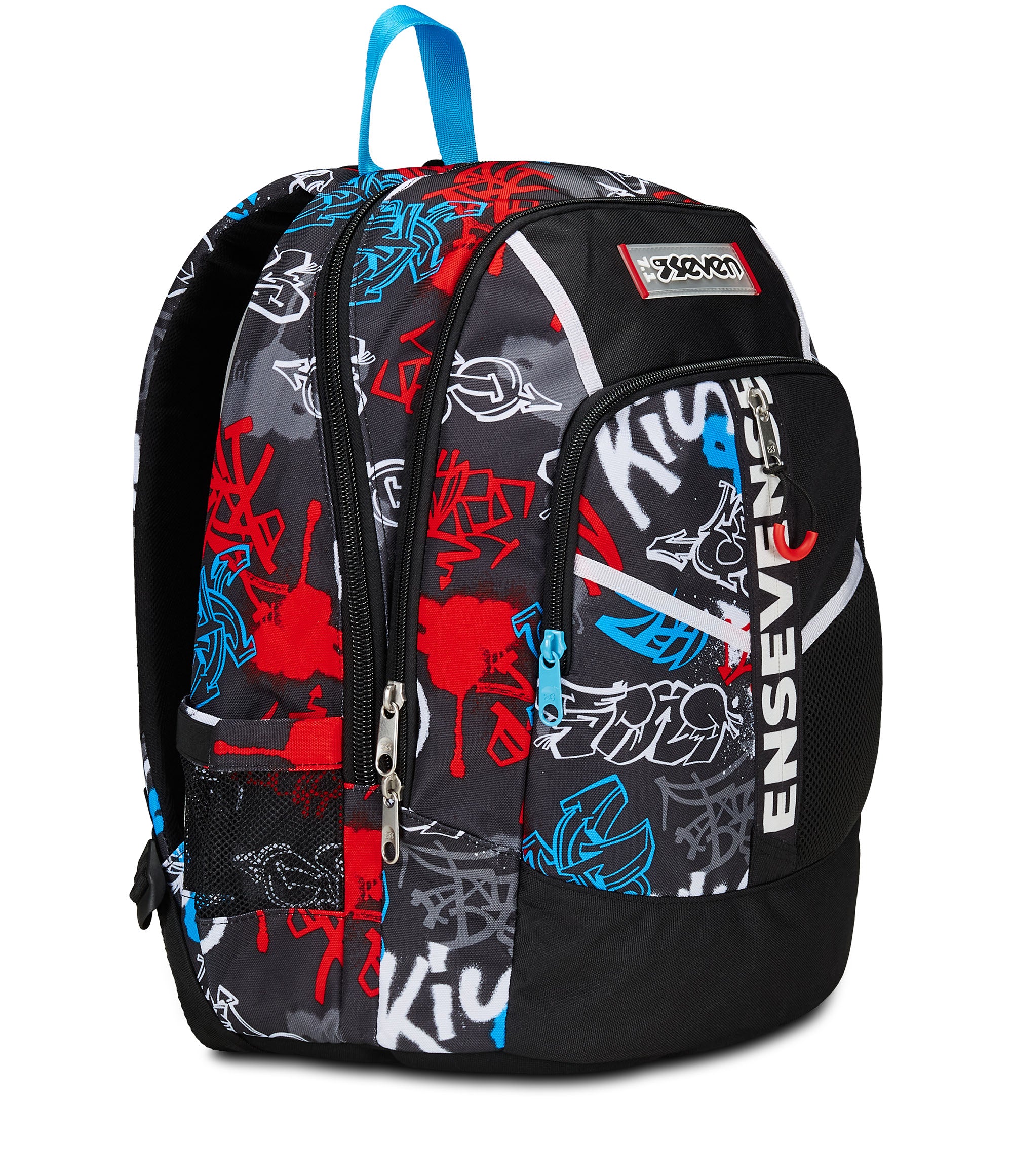 Zaini Seven Zaini Da Maschi Zaino Seven Scuola Advanced, Nero Blu