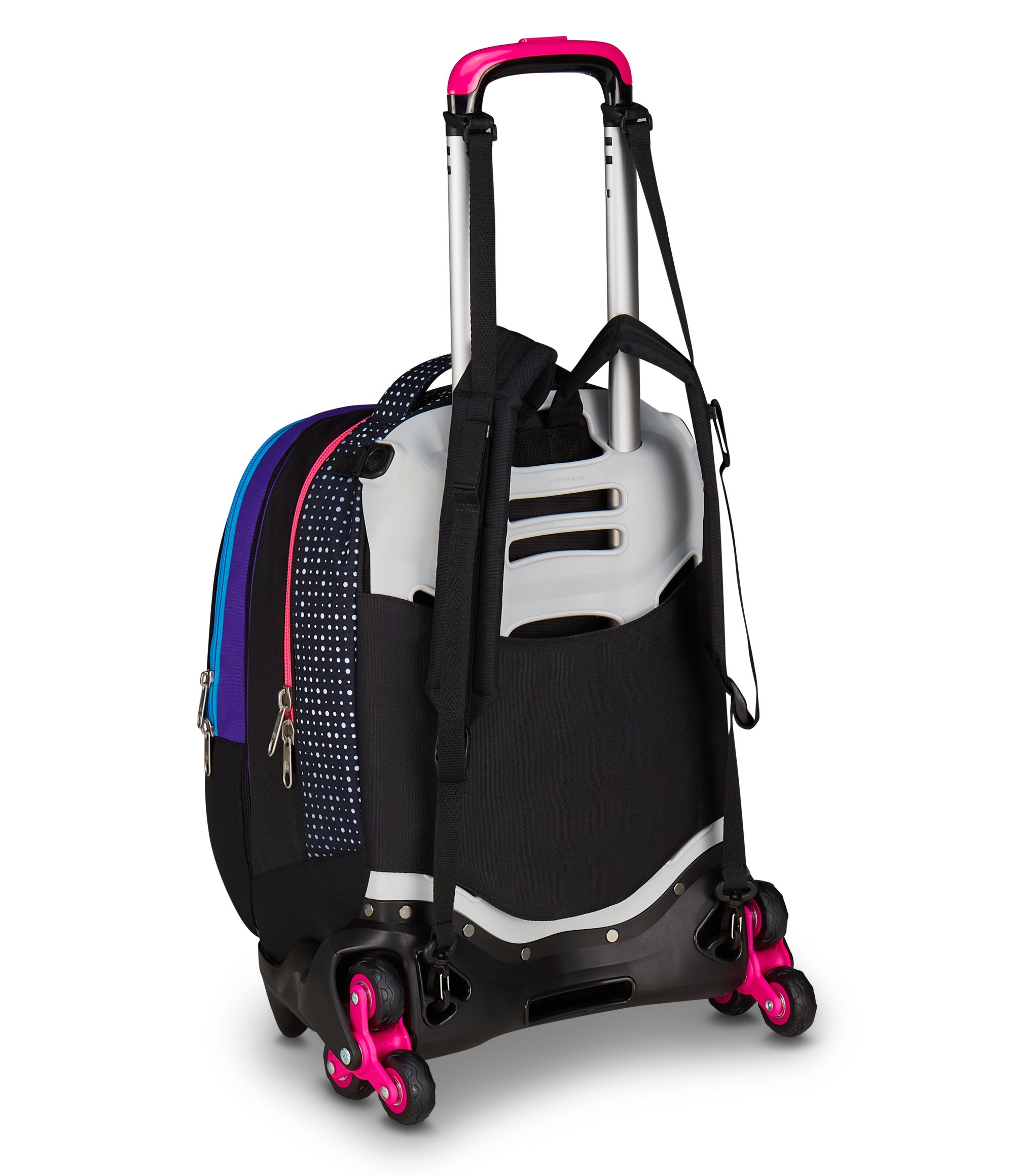 Jack School trolley with seven wheels - Feeling Free - Detachable backpack - Dual use - Primary and Secondary School Jack School trolley with seven wheels - Feeling Free - Detachable backpack - Dual use - Primary and Secondary School