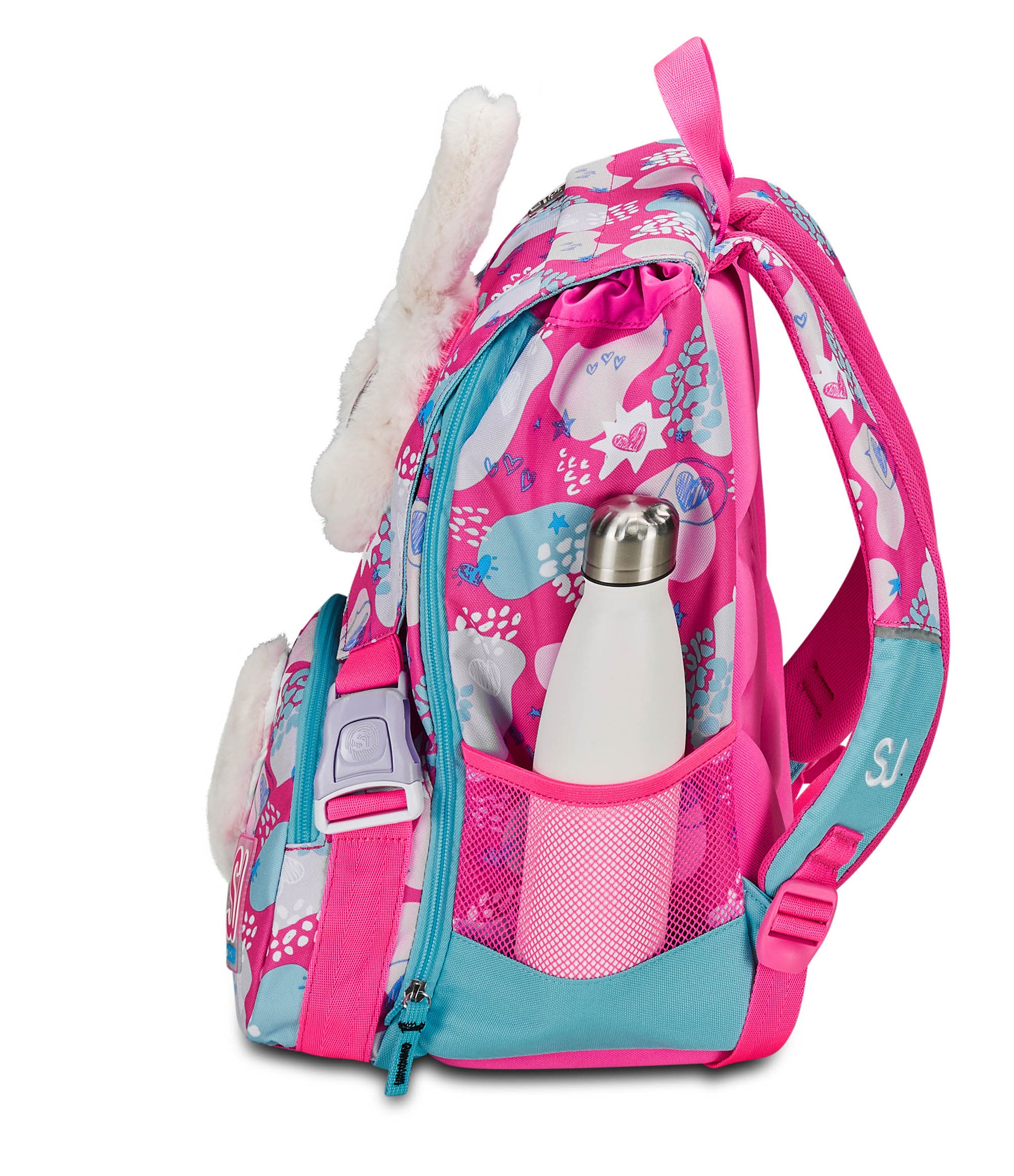 Zaini Scuola Zaino Seven Sj Gatto ZAINO ESTENSIBILE BIG PINKFUR