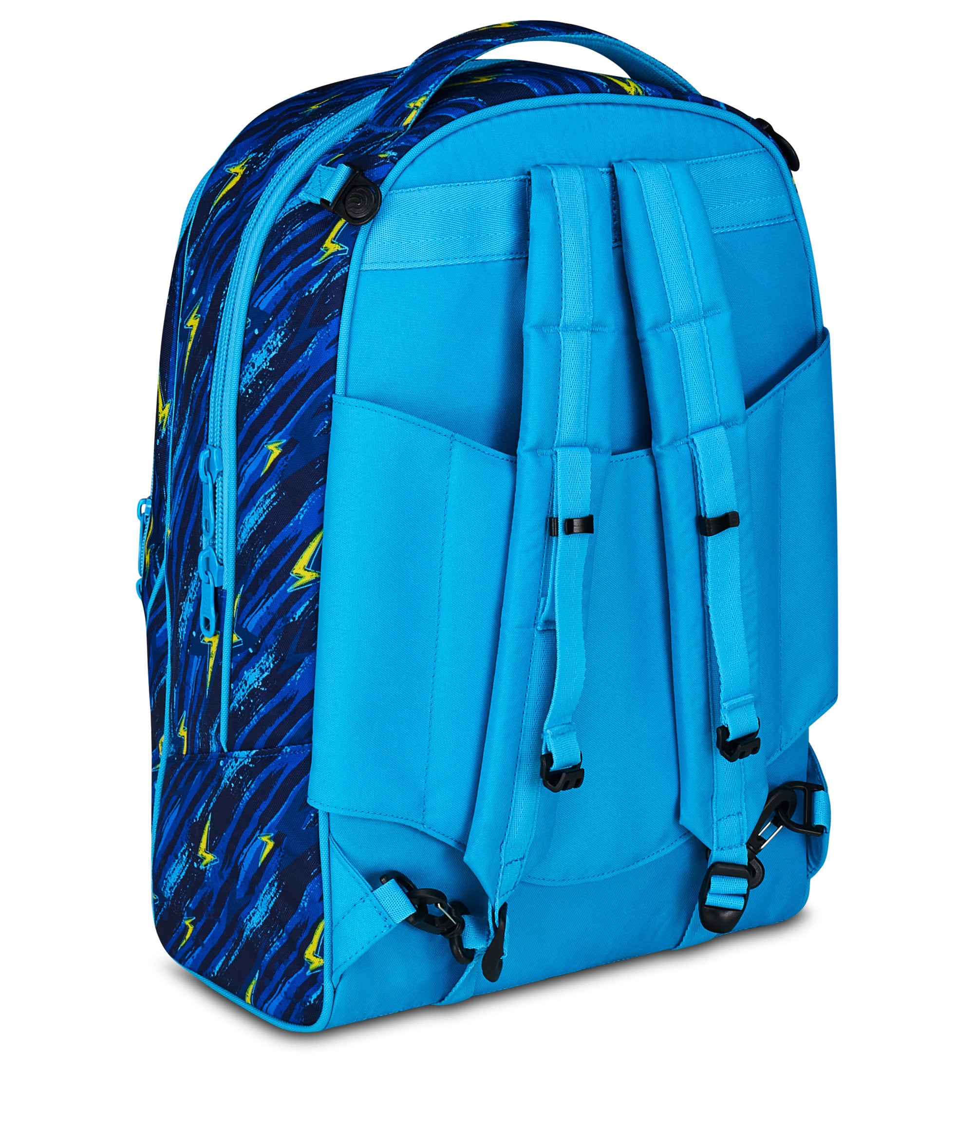 Set Zaino Con Ruote Da Uomo 48 Cm: Trolley 3-in-1 Con Portapranzo E Astuccio, Per Viaggio, Scuola E Outdoor, Colore Blu