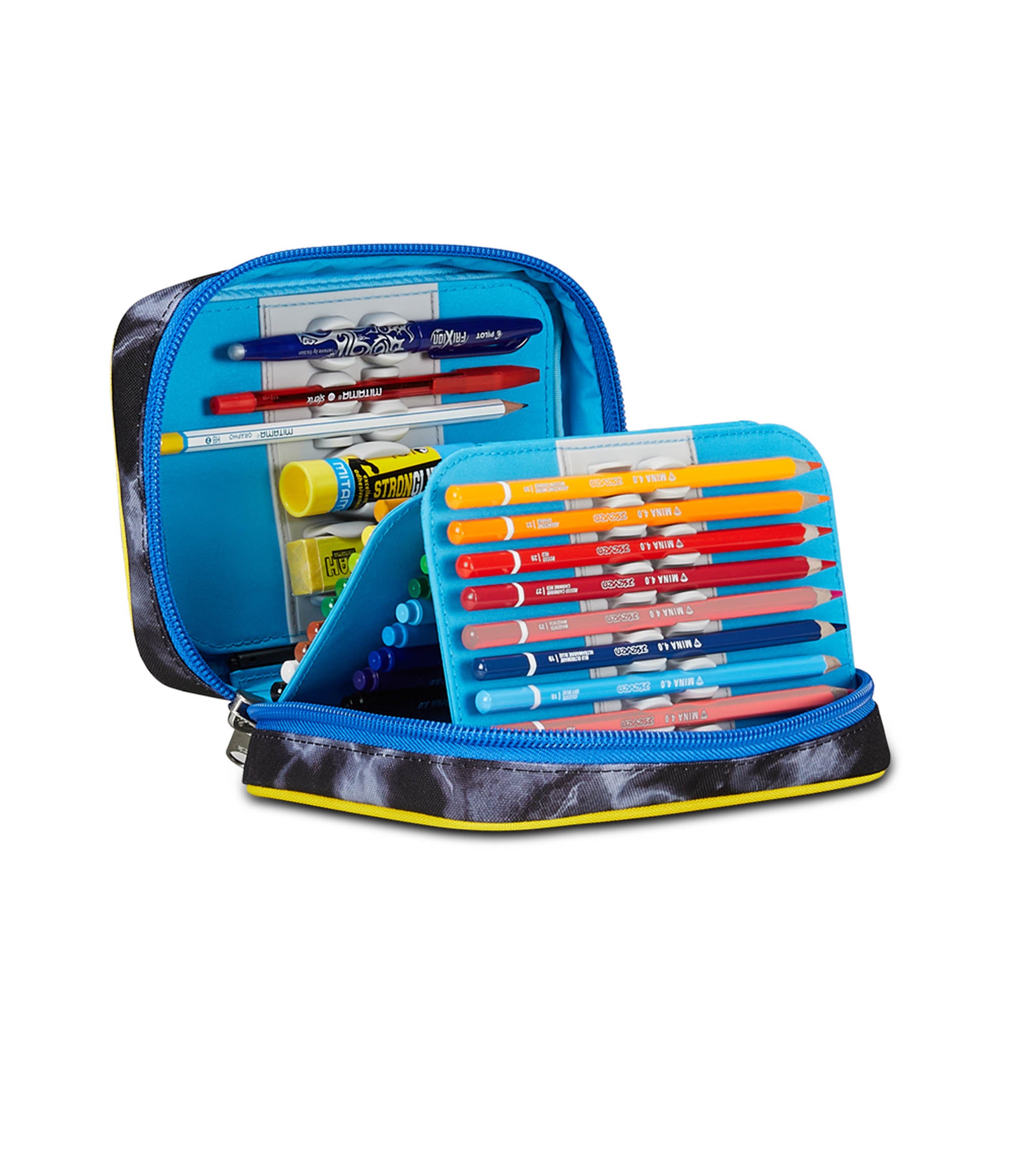 Astuccio Seven Con 44 Pezzi - Pastelli, Pennarelli, Penne, Cancelleria Per Scuola E Ufficio, Design Compatto E Pratico - Foto 2