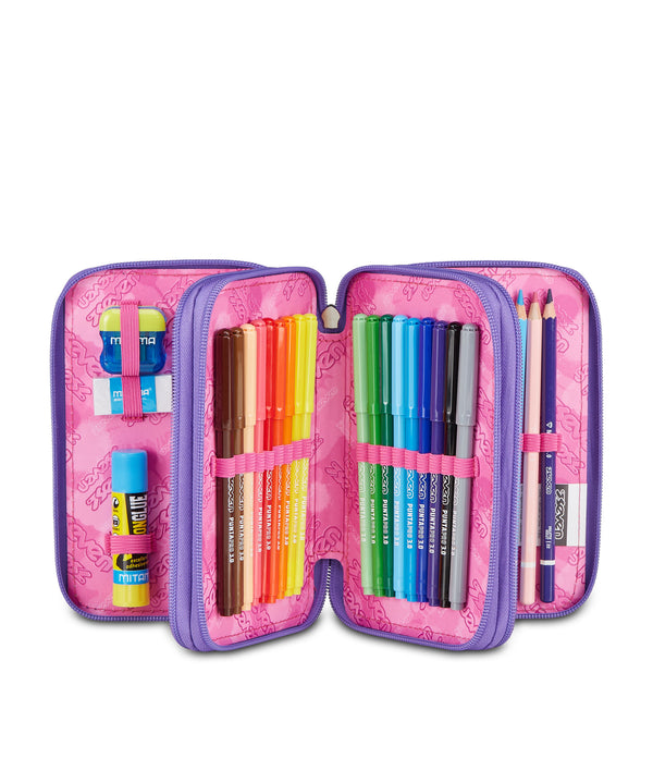 Seven® 3 ZIP PENCIL CASE - GLITZYCUTE
