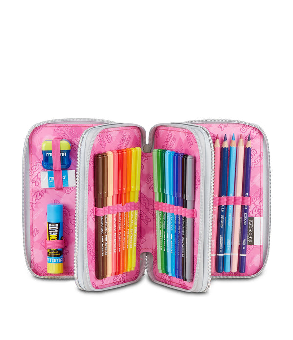 Seven® 3 ZIP PENCIL CASE - GLITZYCUTE