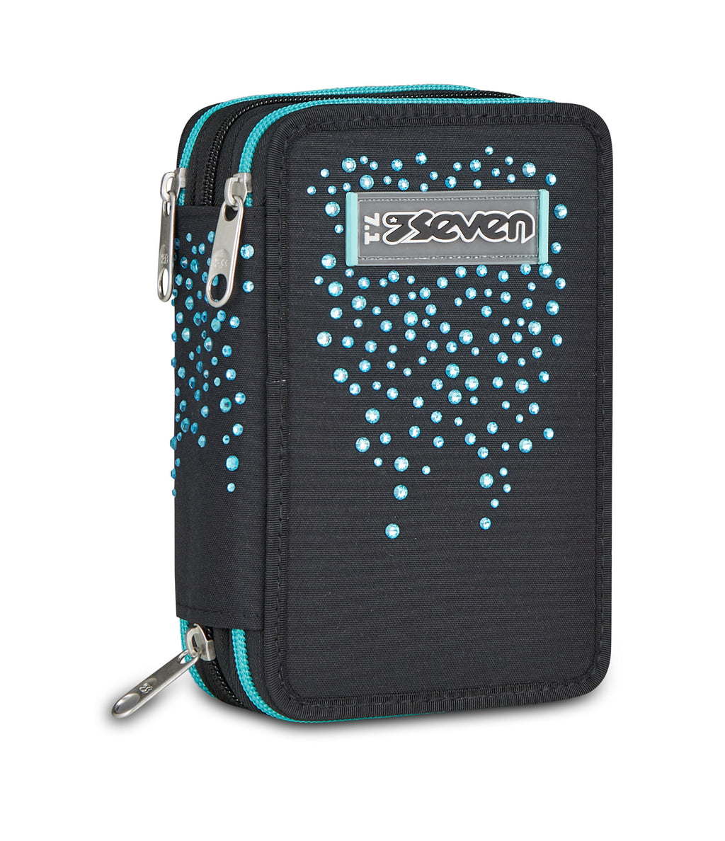 Seven® 3 ZIP PENCIL CASE - GLITZYCUTE