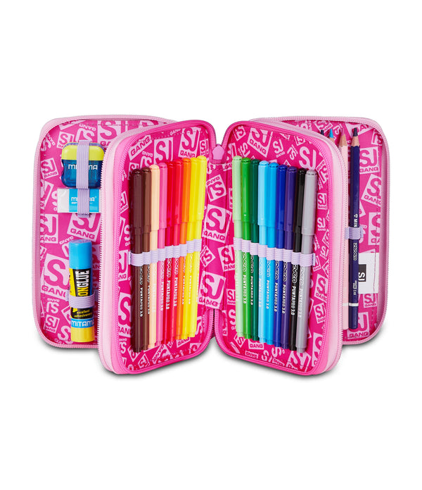 ASTUCCIO 3 ZIP - FLUFFY PINK GIRL
