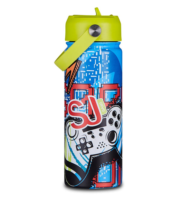Borraccia Seven Sj Gang Per Bambini Con Portaborraccia E Tracolla Regolabile - Colorata E Senza BPA