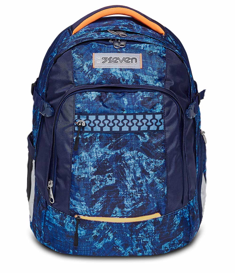 Seven® UPDOWN TWICE SCHOOL BACKPACK - DEEPLY INDIGO