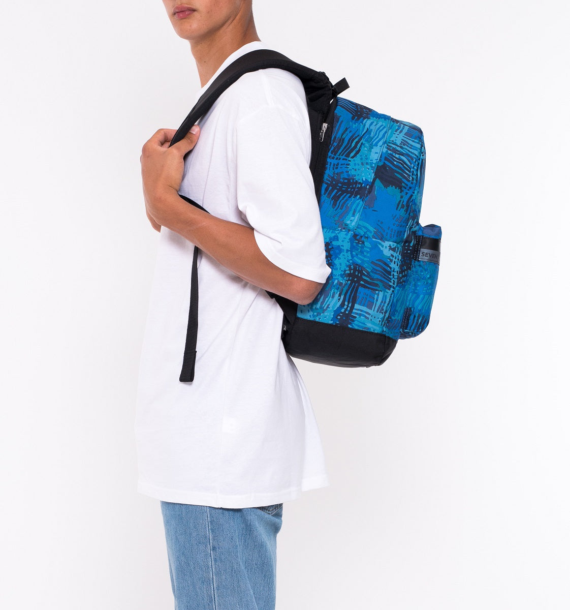 Seven® THE DOUBLE BACKPACK WITH EARPHONES WIRELESS - THE DOUBLE SPRAY