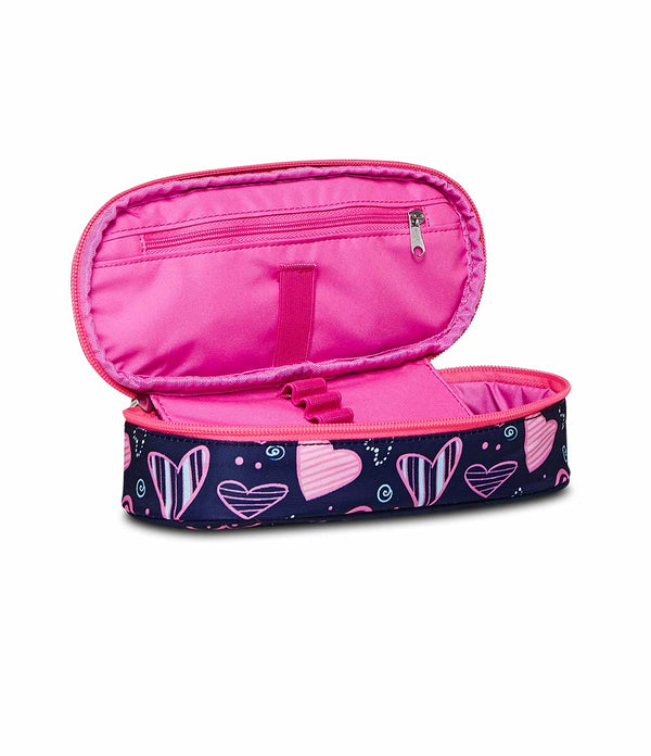 PENCIL CASE ROUND PLUS - HEARTLY MIX