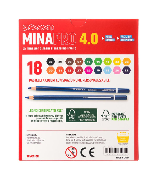 18 Color Pastels Seven® MinaPro 4.0